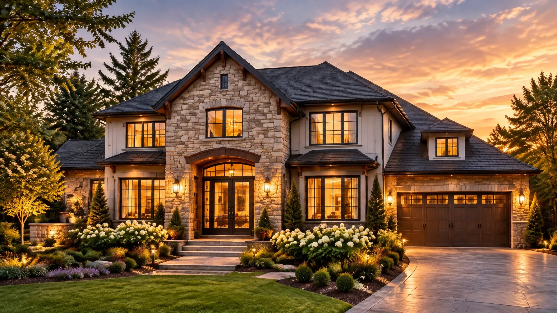 A classic home with a landscaped front garden